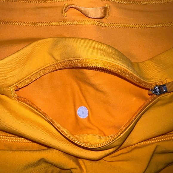 LULULEMON BRA AND SHORT SET clementine color size 8 short size 10 bra - Picture 5 of 6